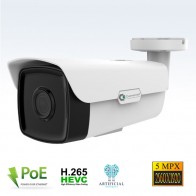 Telecamera IP POE 5 mpx con intelligenza artificiale slot SD e  Motor Zoom 2,7-13,5 mm