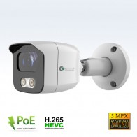 Telecamera IP POE 5 mpx grandangolo 2,8 mm con slot SD