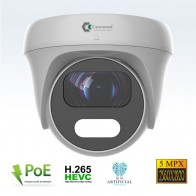 Telecamera DOME con intelligenza artificiale IP POE 5 mpx grandangolo 2,8 mm con slot SD